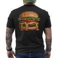 美味しそうなハンバーガー メンズTシャツ バックプリント