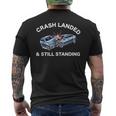 自動車事故サバイバー おもしろい 自動車事故 けが リカバリー メンズTシャツ バックプリント