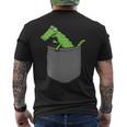 袋入りクロコダイル メンズTシャツ バックプリント
