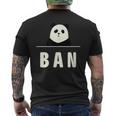 面白い 「Ban」おもしろギャグ-ジョーク 漢字 ばん 文字入り メンズTシャツ バックプリント