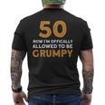 面白い50歳の誕生日プレゼント-50歳の誕生日 メンズTシャツ バックプリント