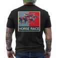 面白いtシャツ 馬tシャツ 競馬 馬 レース 乗馬 ジョッキー メンズ おもしろ 面白い グッズ ネタ 男性用 レトロ 長袖tシャツ メンズTシャツ バックプリント