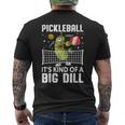 面白いピックルボールtシャツ It's Kind Of A Big Dill パドルボール メンズTシャツ バックプリント