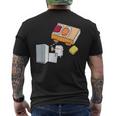 面白い寿司シャツ 日本の刺身 ビール冷蔵庫 メンズTシャツ バックプリント