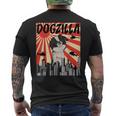 面白い犬 狆 メンズTシャツ バックプリント