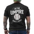 面白い野球審判シャツ メンズ I Am The Umpire メンズTシャツ バックプリント