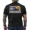面白い青い舌のキンク I Pull Little Dinosaurs メンズTシャツ バックプリント