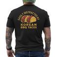 韓国bbqタコスレトロタコス愛好家に簡単に気を取られます メンズTシャツ バックプリント
