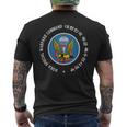 韓国軍特殊部隊 ブラックベレー帽 メンズTシャツ バックプリント