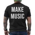 音楽を作る メンズTシャツ バックプリント