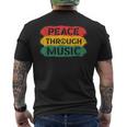 音楽を通したビンテージピース メンズTシャツ バックプリント