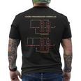 音楽理論 コードフォーミュラ 作曲家の鍵盤 ミュージシャン メンズTシャツ バックプリント