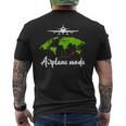 飛行機モード 休暇ギフト メンズ レディース パイロット航空 メンズTシャツ バックプリント