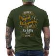 Magical Photographer Christmas Photographer メンズTシャツ バックプリント