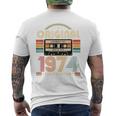 52 歳の誕生日プレゼント男性 1974 年 レトロ ビンテージ テープ メンズTシャツ バックプリント