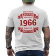 60歳の誕生日 還暦 真のレジェンドは1966年生まれ 長袖tシャツ メンズTシャツ バックプリント