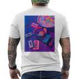 80年代 90年代aporwave レトロ美学 メンズTシャツ バックプリント