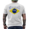 Brazilian Flag Colors National Brazil Brasil メンズTシャツ バックプリント