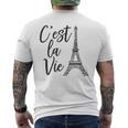 C'est Laie シャツ フレンチギフト パリ フランス エッフェル柄 メンズTシャツ バックプリント