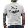 Classic Retrointage New Orleans Louisiana Usa Big Easy メンズTシャツ バックプリント