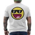 Cool Epic Face サングラス グラフィック シェード ファニー ミーム メンズTシャツ バックプリント