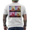 Dj Cat On Decks Cat Dj スクラッチ ターンテーブル カラフル Edm メンズTシャツ バックプリント