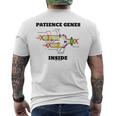 Dna複製内部の忍耐遺伝子 分子生物学 メンズTシャツ バックプリント