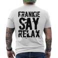 Frankieay Relax 太字フォントシャツ メンズTシャツ バックプリント