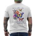 God Is Within Her Faith 聖句 詩篇 メンズTシャツ バックプリント