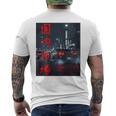Jdm ジャパニーズドリフトレース チューニングカー 東京ストリートレーシングアート メンズTシャツ バックプリント