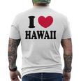 I Love Hawaii ハワイが大好き メンズTシャツ バックプリント