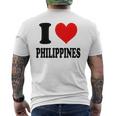 I Love Philippines フィリピン メンズTシャツ バックプリント