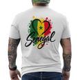 I Loveenegal 休暇 旅行 旗 お土産 ハート ツーリスト メンズTシャツ バックプリント