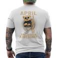 On Back 1979年4月 47歳の誕生日 47歳 テディベア メンズTシャツ バックプリント