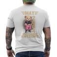 On Back 2004年5月 22歳の誕生日 22歳 テディベア メンズTシャツ バックプリント