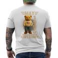 On Back 31歳 1995年5月 テディベア 31歳の誕生日 メンズTシャツ バックプリント