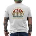 On Back 5月の誕生日 Est 1966年限定版 60Th メンズTシャツ バックプリント