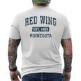 Red Wing ミネソタ Mn ヴィンテージ スポーツデザイン ネイビー プリント メンズTシャツ バックプリント