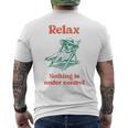 Relax Labrador Dog Owner Graphic メンズTシャツ バックプリント