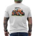 Snirt トラクターtシャツ、トラクター、トラクターコーヒーマグ メンズTシャツ バックプリント