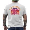 Stay Octimistic オクトパス 頭足類 イカ メンズ レディース メンズTシャツ バックプリント