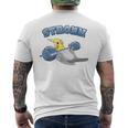 Stronk オカメインコ フィットネス オウム ワークアウト オカメインコ 鳥 ミーム メンズTシャツ バックプリント