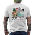 Sunset Beach Hawaii、サーフィンサーフボードレトロ、バックプリント 長袖tシャツ メンズTシャツ バックプリント