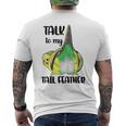 Talk To My Tail 羽 ファニー セキセイバト セキセイインコ メンズTシャツ バックプリント