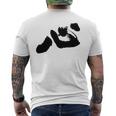 「ビッグハート」書道 長袖tシャツ メンズTシャツ バックプリント