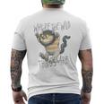 かいじゅうたちのいるところスケッチ・ワイルド・シング メンズTシャツ バックプリント