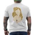 かわいいタトゥーガールファニーユニセックスデザインメンズレディースtシャツ メンズTシャツ バックプリント