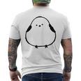 しまえなが Himaenega かわいい デザイン メンズTシャツ バックプリント