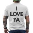 アイ・ラヴ・ヤ-ザット・セイズ・アイ・ラヴ・ユア メンズTシャツ バックプリント