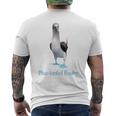 アオアシカツオドリの品種鳥類学 メンズTシャツ バックプリント
